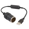 Car Plug Socket NEW 1pc 5V 2A USB To 12V  USB Male To Female Lighter Adapter Converter Car Electronics Accessories