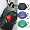 Silicone Earphone Cover with Carabiner Anti-fall Earphone Case Multi-color Dust-proof for QCY MeloBuds N50/ HT12