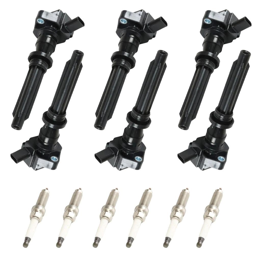6 Ignition Coils Spark Plugs UF730 For Land Rover Discovery 2017-2020