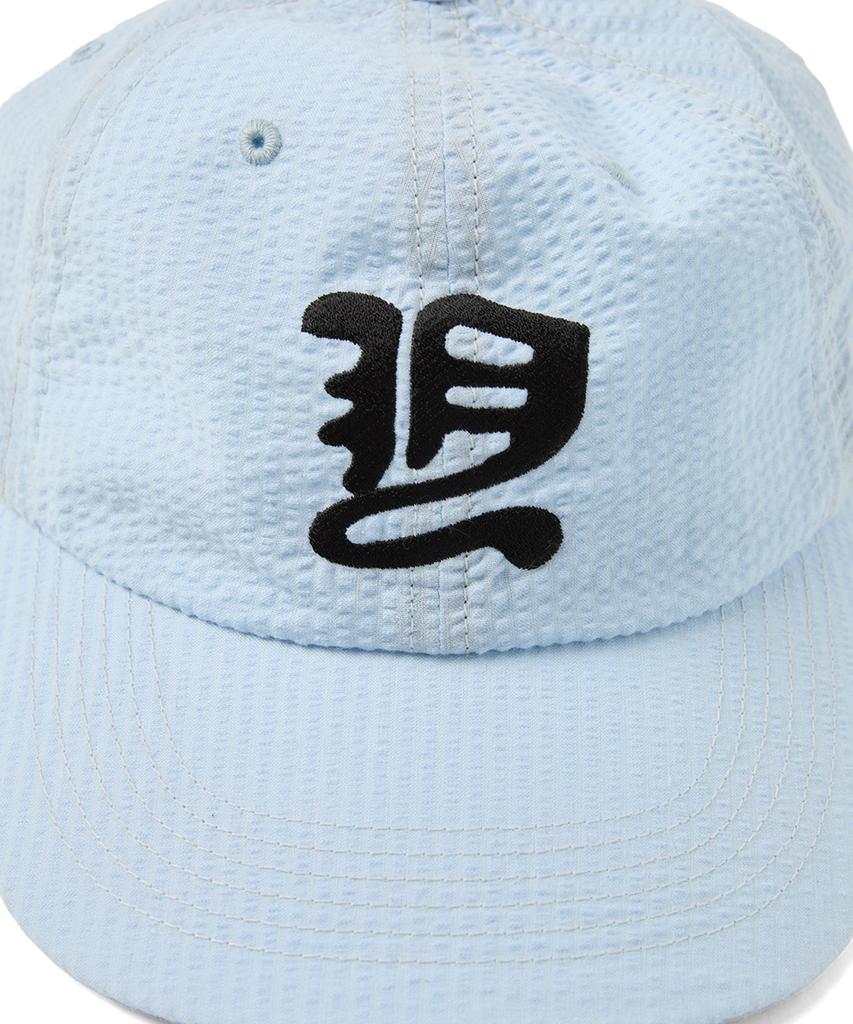 YESEYESEE Y.E.S Washed Seersucker Cap Sky Blue