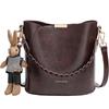 YUYULA Damen Vintage Leder Schulter Crossbody Tasche