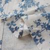 Blue Floral Pastoral Tablecloth, Vintage Cotton Linen Rectangular Table Cover  For Dinner Picnic Coffee Party Table Home Decor