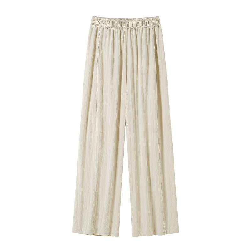 Light and Cool Pants Women's Summer New Casual Pants Drape Lazy and Thin Small Cloud Wide-leg Pants
