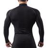 Sillictor Long Sleeve High Neck Compression Power Stretch Sports All UV Size Men's Top, Undershirt, Season, Protection, Cooling, Quick-Drying,