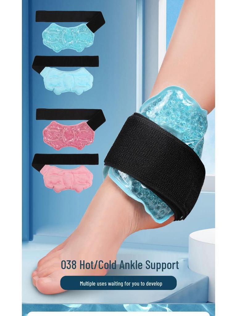 PVC Plush Double-Sided Hot & Cold Compress Ankle, Wrist, Elbow, Calf Wrap - Essential Household Ice Pack Support