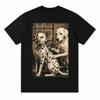 Funny Dog Tattoo Artist T-Shirt Vintage Dalmatian Tattooing Graphic Tee Black