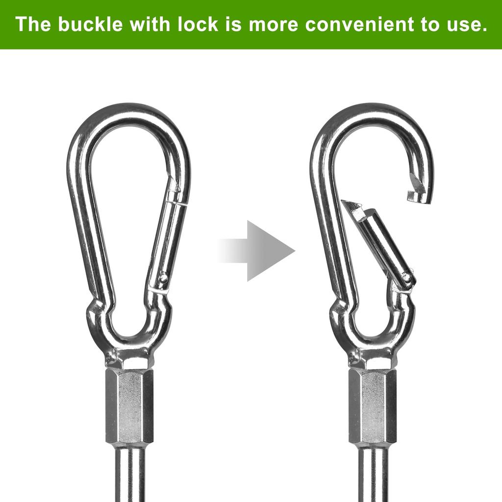 SELEWARE Ground Trampoline Tent Strong Wide Spiral Ground Anchors for and Animal Swing Sets 18-inch Screw-in Anchors, 4-Pack, Heavy-Duty Stakes,