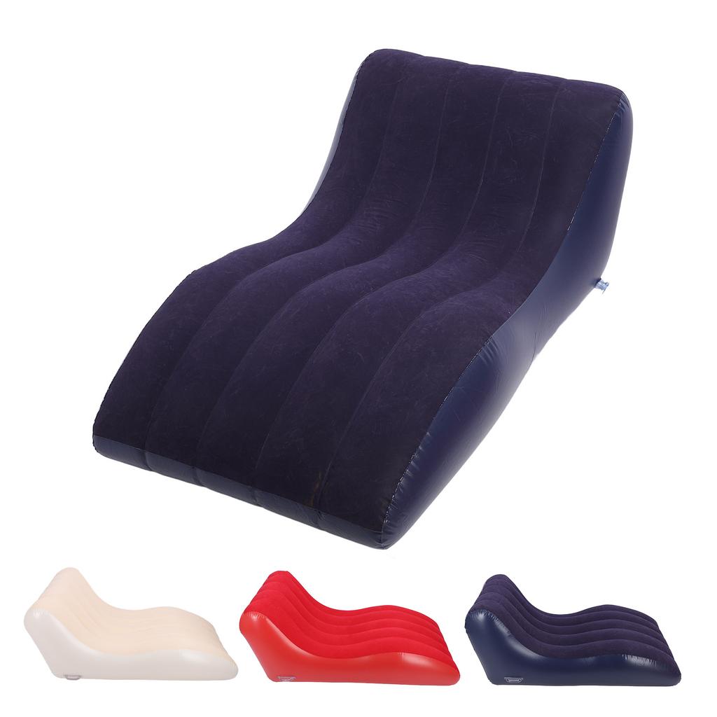 Inflatable Lounge Chair Skin Friendly Easy To Inflate Comfortable Fit Inflatable Sofa Aesthetic PVC Stable Support for Picnics