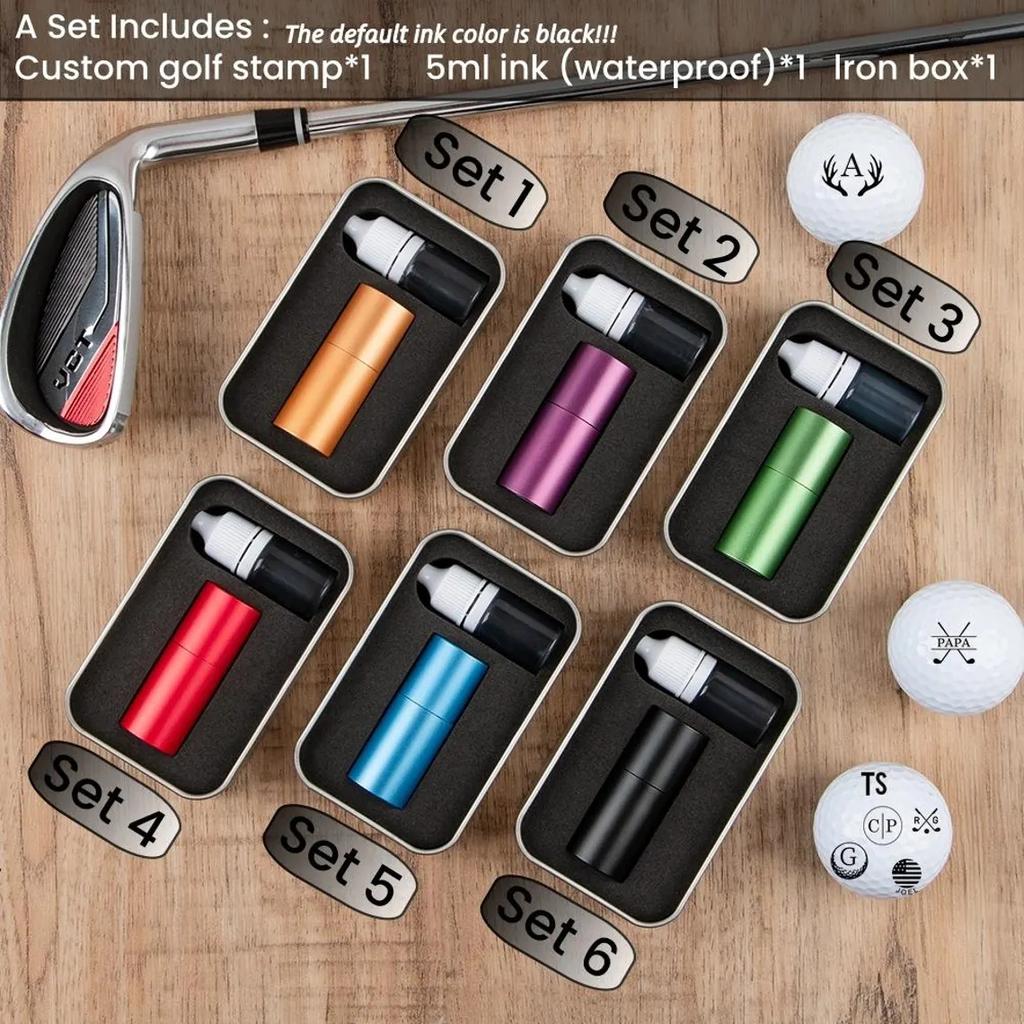 Personalized Golf Ball Stamp Custom Golf Stamps LOGO Gift for Golfer Golf Ball Marker Accessories Gifts For Men Fathers Day Gift 5