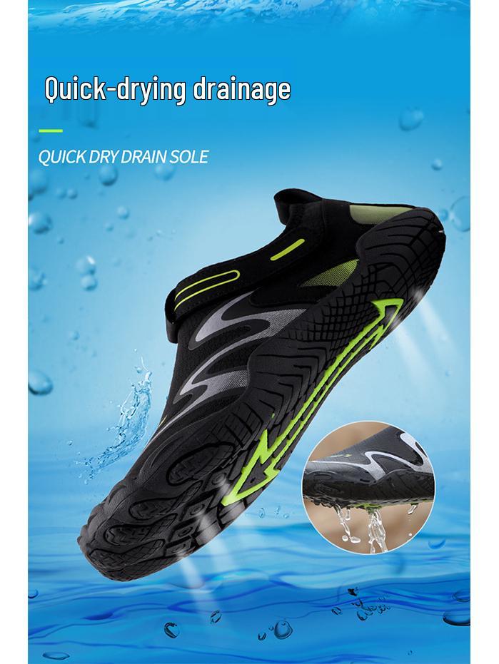 New Lightweight Five-Finger Water Shoes for Couples - Outdoor Summer Diving, Snorkeling, and Beach Swim Footwear