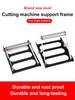 Adjustable Cutting Machine Support Frame Foldable Stainless Steel Auxiliary Support Holder Lifting Roller Fixed Bracket