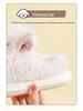 Westie Puppy Cotton Slippers - Girls' Warm Autumn/Winter Indoor Fur Slippers