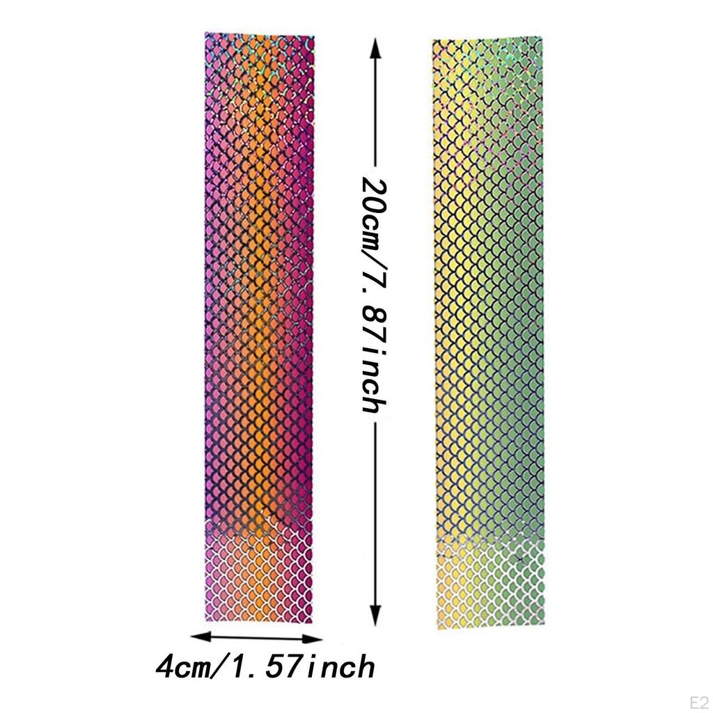 10Pcs ing Lure Sticker ,Fake Scales ,Waterproof Materials ,Flash Tape ,DIY for Crafts Metal