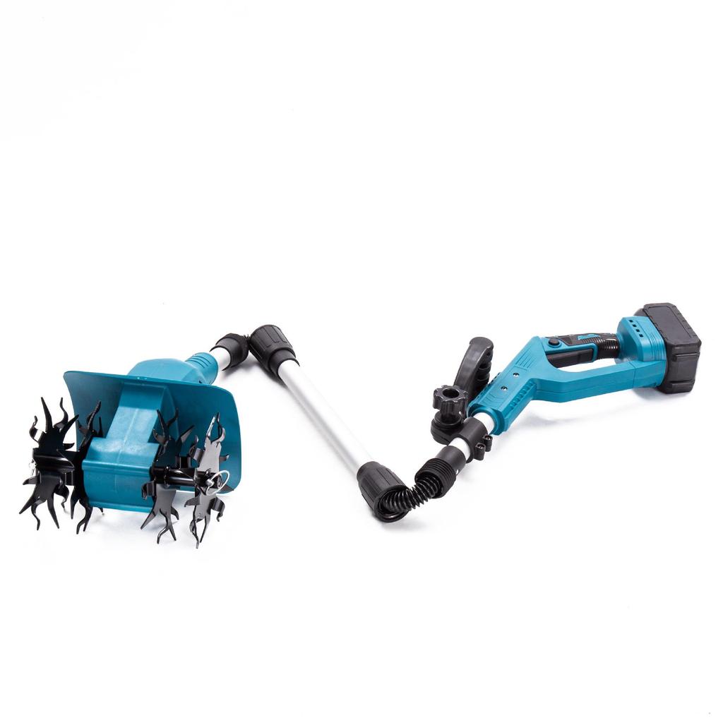 High-Power Rechargeable Mini Tiller - Electric Soil Loosener and Rotavator