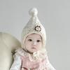 5 Colors Winter Baby Girls Hat Cute Ear Protection Cap for Infant Warm Knitted Beanie Hats Kids Lovely Pixie Cap 6-24M