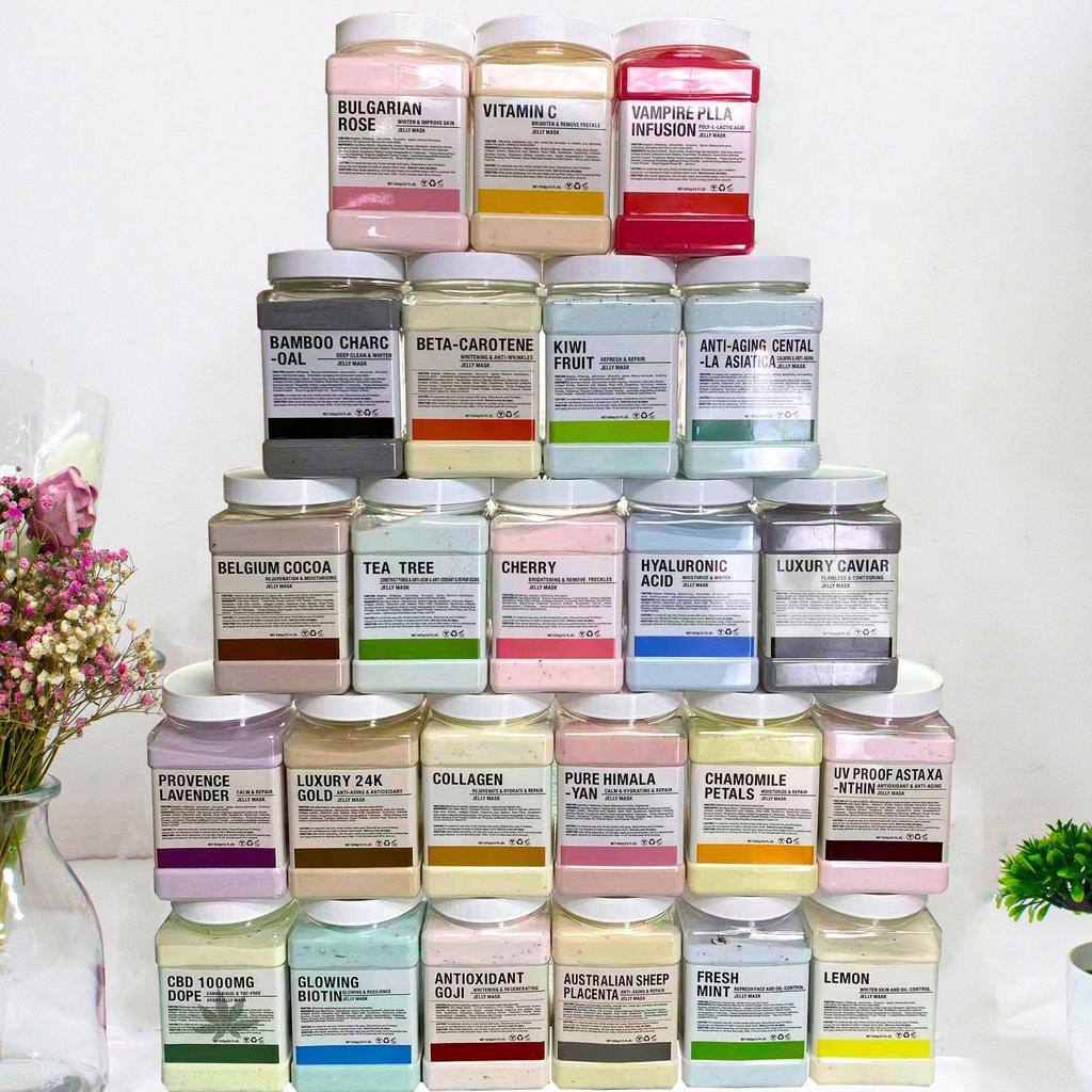 All Natural English Rose Petal Soft Mask Powder - 650g Crystal Jelly Moisturizing Formula