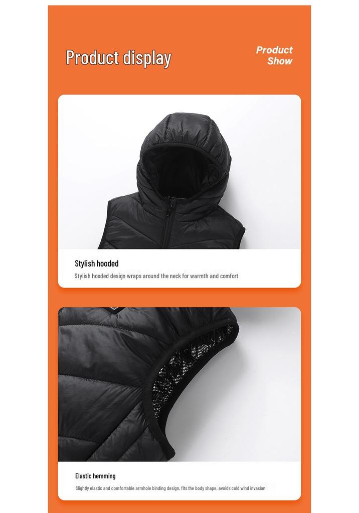 Unisex Children's Heated Vest: USB Charging, Windproof & Waterproof, High-Temperature Cold-Resistant