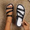 Summer New Flat-bottomed Cool Slippers Seaside Beach Shoes Flat-heeled Casual Women's Slippers