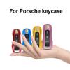 For Porsche Panamera  Cayenne   911      Taycan Solid Color Abs Car Key Case Cover Accessories