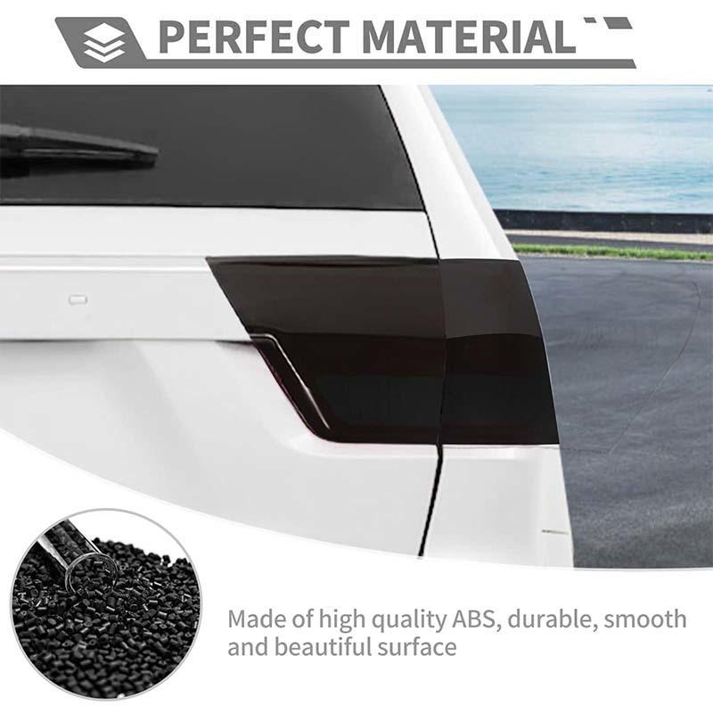 Car Tail Light Cover Taillight Decorative Stickers  For Jeep Grand Cherokee 2011-2013 Car Exterior Accessories, ABS Plastic