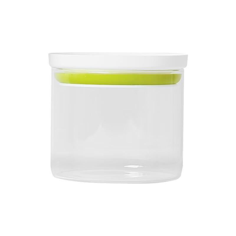 

Press-Type Sealed Glass Storage Jar