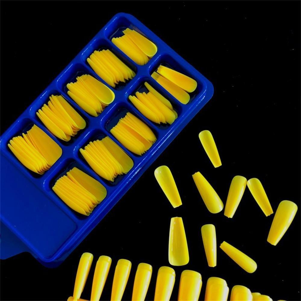 100Pcs/Set Ballerina UV Gel Beauty Tools Full Cover False Nail Tips Coffin Fake Nails Manicure