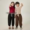 Korean Style Kids' Half-High Neck Sweater: Versatile Knitwear for Autumn/Winter