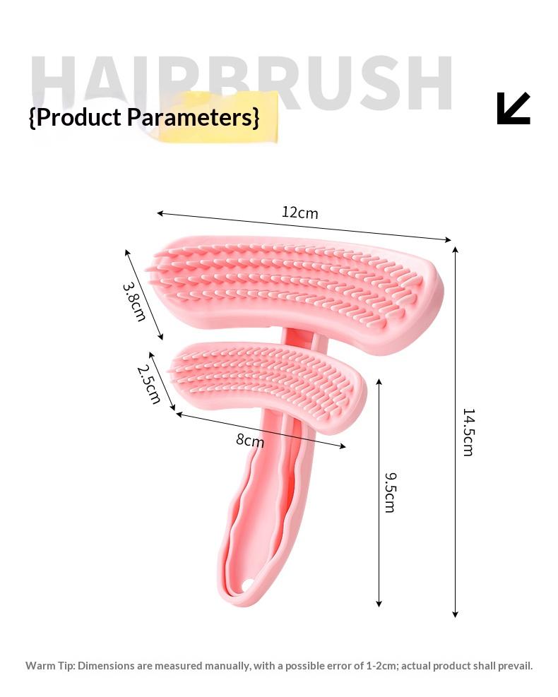Dog Cat Bath Shower Grooming Brush Size Adjustable Cleaning Massage Hair Comb Brush Pet Hair Remover Brush