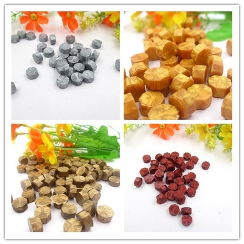 100 Teile/beutel Siegellack Perlen Stamping Wachs Siegel Briefmarken für Umschlag Dokumente Einladung Decor