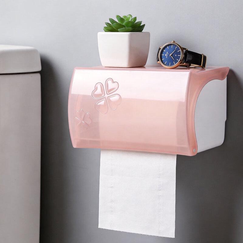 LIEI Wall-Mounted Waterproof Toilet Paper Holder with Storage