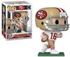 CLARKtoys POP! Sports Joe Montana 49ers #216 Vinyl Figure & Eco-Tec Protector Case Bundle