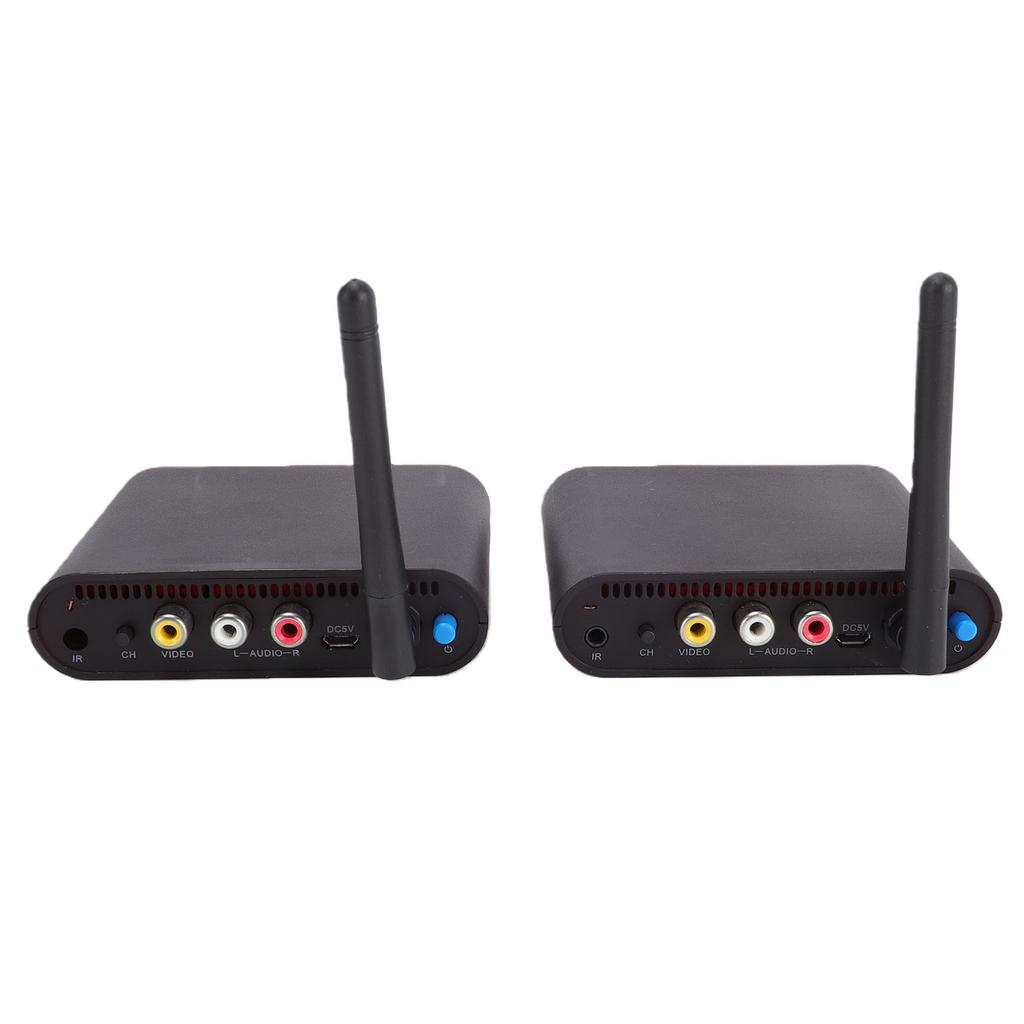 5.8GHz Wireless AV Transmitter and Receiver 500m Long Range Transfer 8 Channel Selections for DVD DVR EU Plug