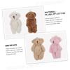SKISUNO 40-Piece Mini Plush Bear Set, Small Mini Plush Party Favors, Miniature Bear Figurines, Small Miniature Figures, Mini Bears, PP Cotton