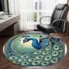 1pc Office Carpet Chair Mats Peacock Feather Artwork Perfect for Decorating Office Chairs, Living Rooms, Or Bedrooms