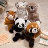 Cute Cute Panda Raccoon Snapping Circle Plush Toy Doll Tiger Bracelet Children'S Rag Doll Birthday Gift