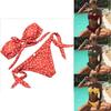 Premium Quality Women Summer Swimwear Fashion Wave Dots Bikini Set For Timeless Style