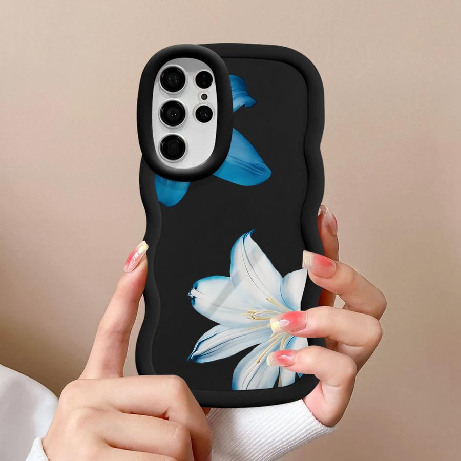 Cartoon Flower Pattern Case for Samsung Galaxy S20 FE S21 A26 S23 Plus S22 Ultra S24 A25 S25 Soft Phone Cover A54 A24 A34 A35