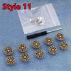 10 PEZZI Bottoni per Jeans di Ricambio 17mm Senza Cucitura Bottone in Metallo Kit di Riparazione Bottoni per Jeans Rimovibili Senza Chiodi Set Accessori da Cucito