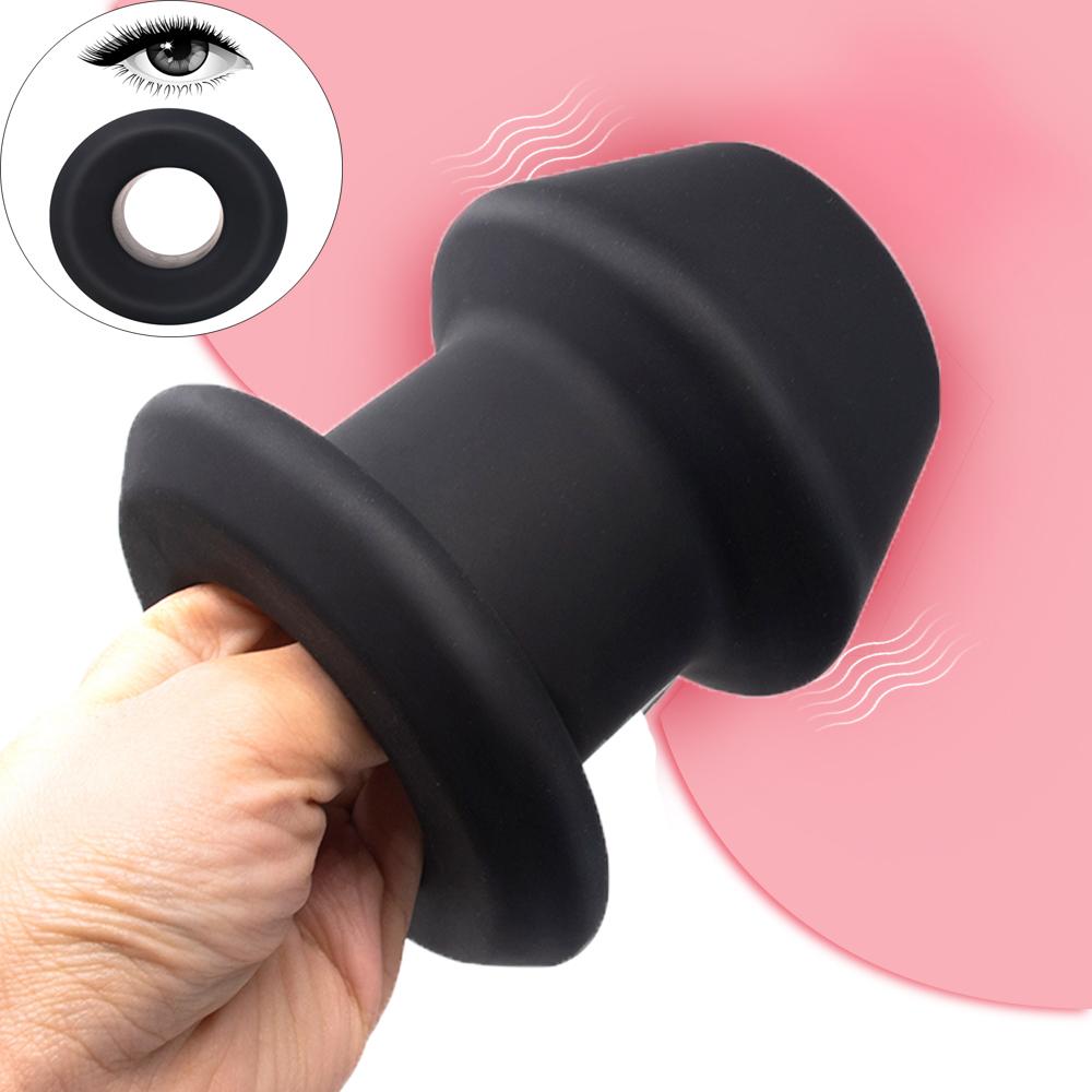 Obří silikonová dutá anální zátka Obrovský dildo anální zátka Vaginální anální dilatátor Masáž prostaty Anální zrcátko Klystýr SM Pohlaví dospělých
