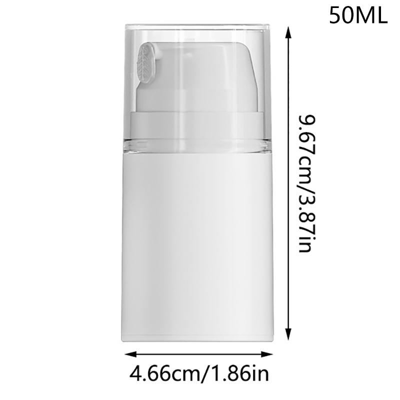 

1 шт. 30/50/100 мл Портативная дорожная пустая безвоздушная банка с помпой Диспенсер для крема Многоразовая Герметичная косметическая бутылка Контейнер для хранения 50ML
