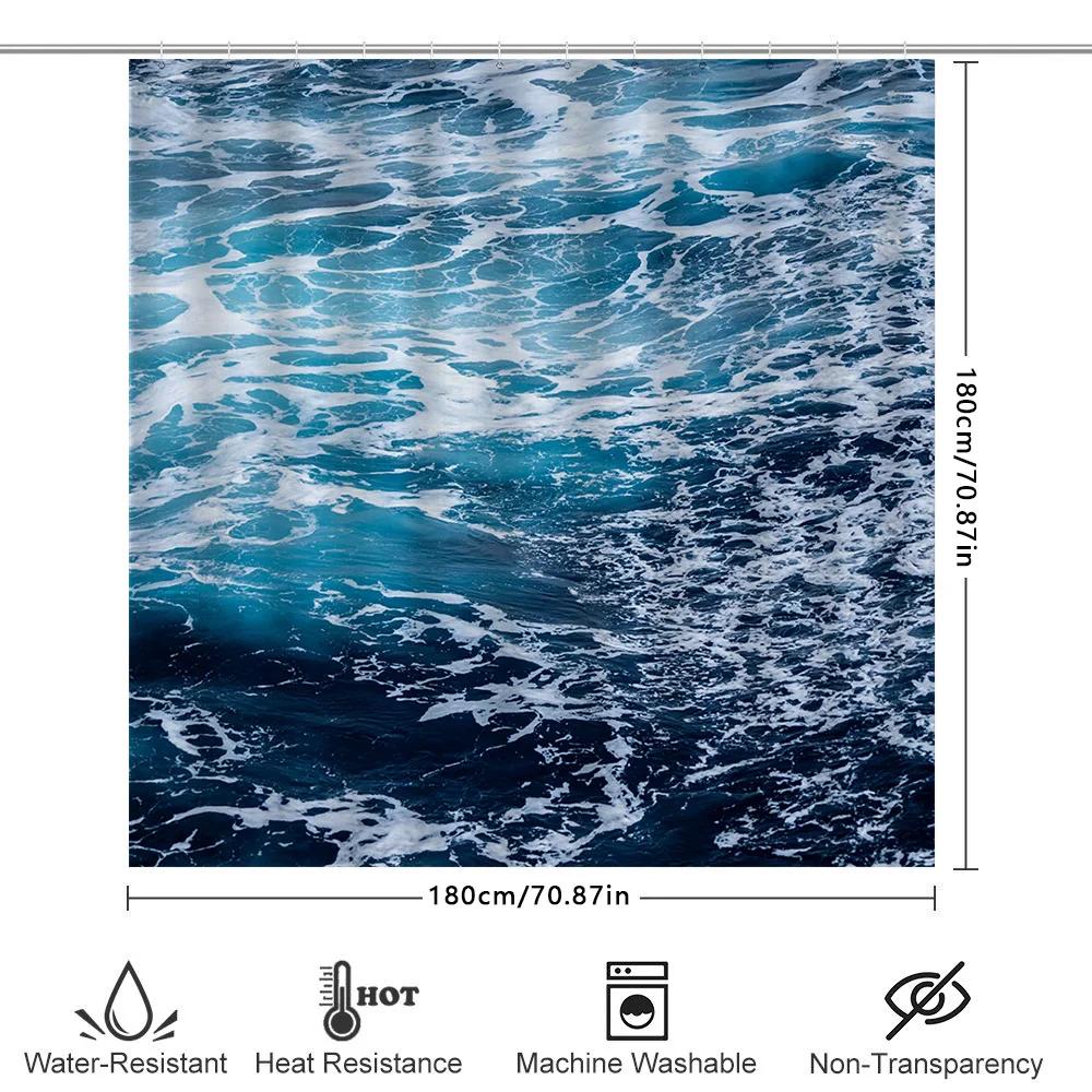 Blue Jellyfish Shower Curtain – Waterproof Ocean-Themed Bath Decor | Easy Customization For Modern Bathroom