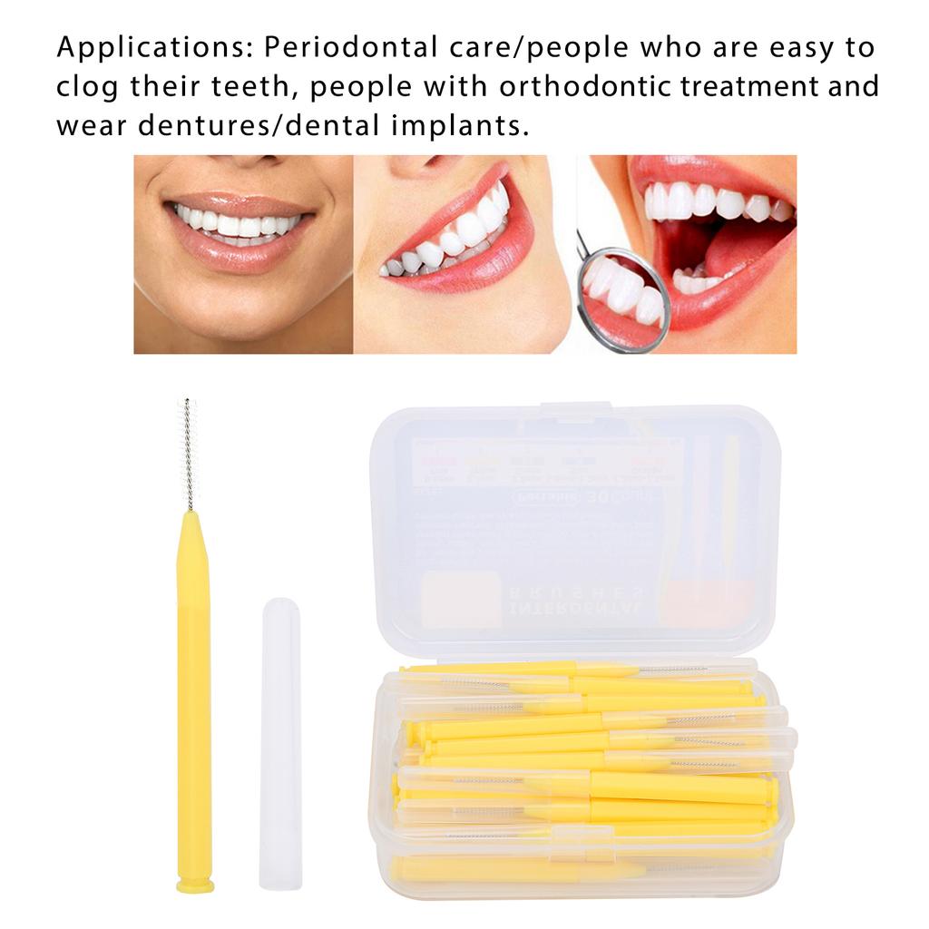 30pcs Celsius Box Interdental Brush Tooth Cleaning Tool Orthodontic Dental Tool Teeth Cleaner