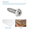 uxcell Hex Washer Self-Tapping Screws, 304 Stainless Steel Hex Flange Sheet Metal Screws, M5x16mm, 25 Pieces