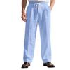 Autumn Loose-Fit Breathable Linen Casual Men's Minimalist Trendy Relaxed Beach Trousers