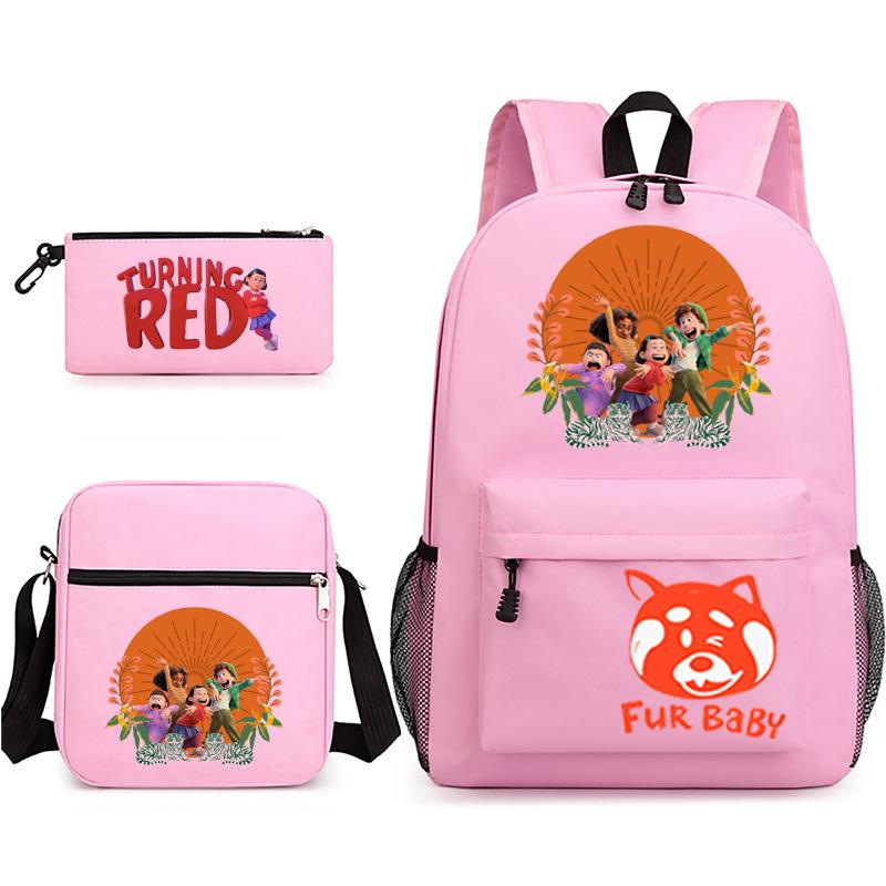 2022 Youth Metamorphosis 3 Sets/piece Laptop Backpack School Teen Girl Student Schoolbag