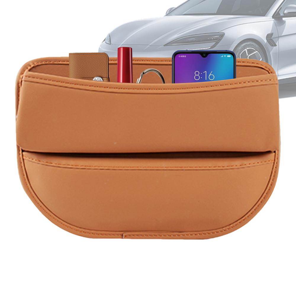 

Кожаный органайзер для автомобильного сиденья, многофункциональная консоль, заполнитель щелей, боковой ящик для хранения, карман для хранения в салоне автомобиля