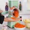 Multifunctional Hand Crank Rotary Vegetable Slicers Grater with Multiple Blade and Handle For Cheese Fruits Shredding