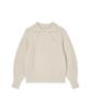 Aussel Curved Sleeve Pullover Cream