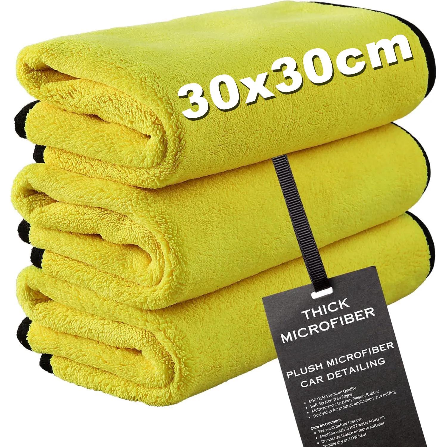 

1/10pcs Microfiber Car Cleaning Towels Car Wash Drying Cloth Hemming Microfiber Towel Care Wash Cloth Car Detailing Accessories 1pcs