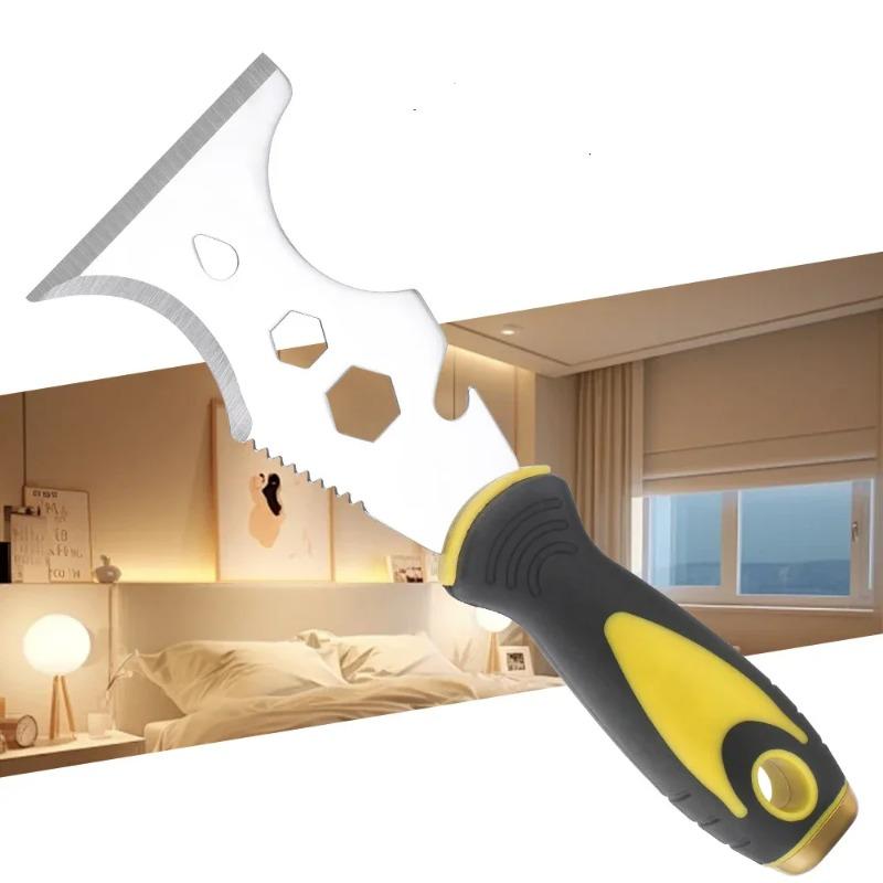 

15-In-1 Multi Use Putty Knife Stainless Steel Paint Scraper Tool Wallpaper Can Opener Cleaning Paint Rollers Home DIY 15-In-1 1pcs